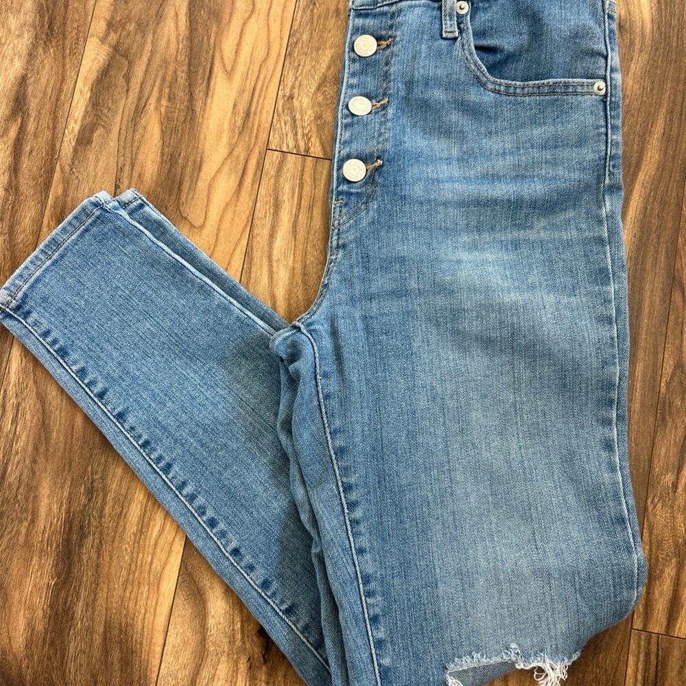 Levi’s Premium Mile High Big E Skinny Jeans Blue Denim